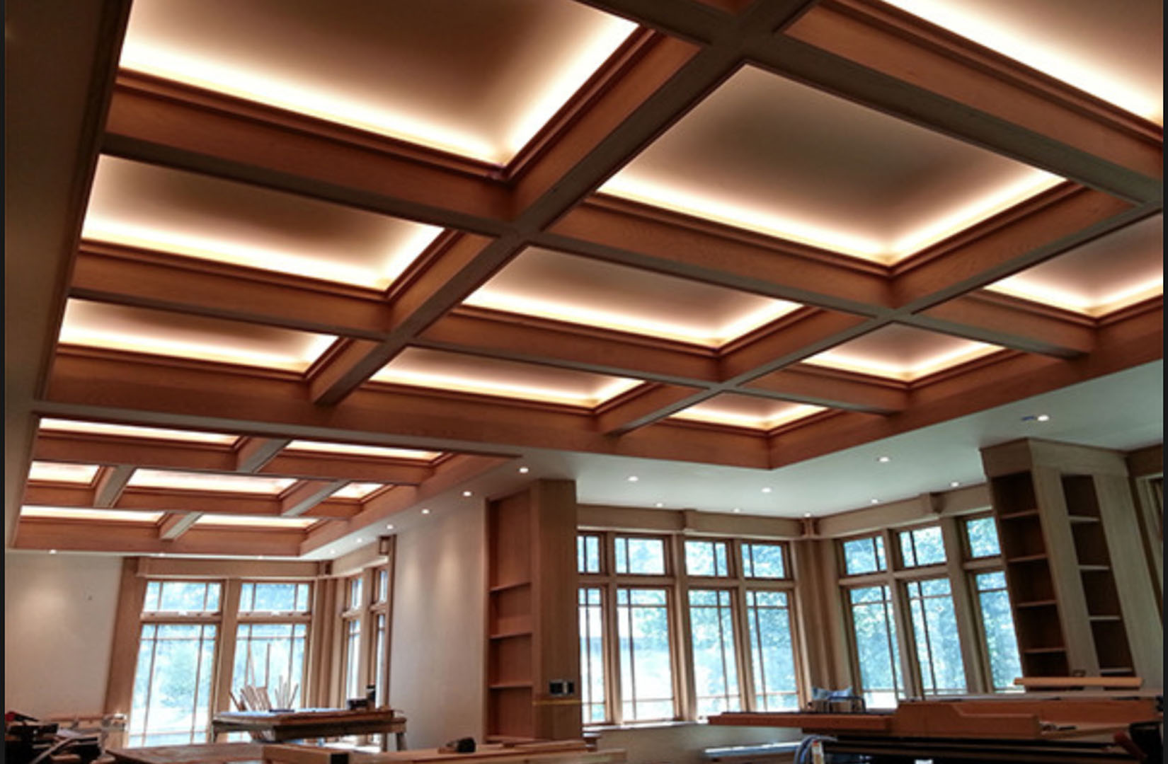 coffered-ceiling-cost-with-recessed-lighting