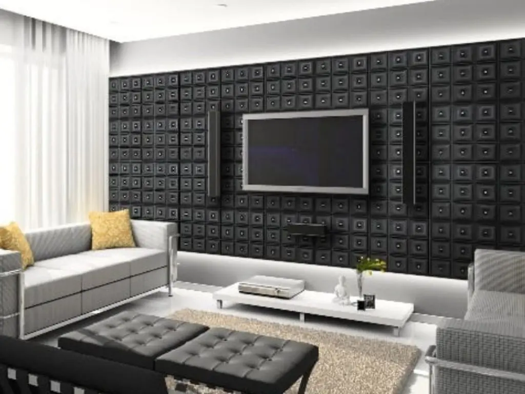 custom luxury wall finish in the living room Richmond Hill