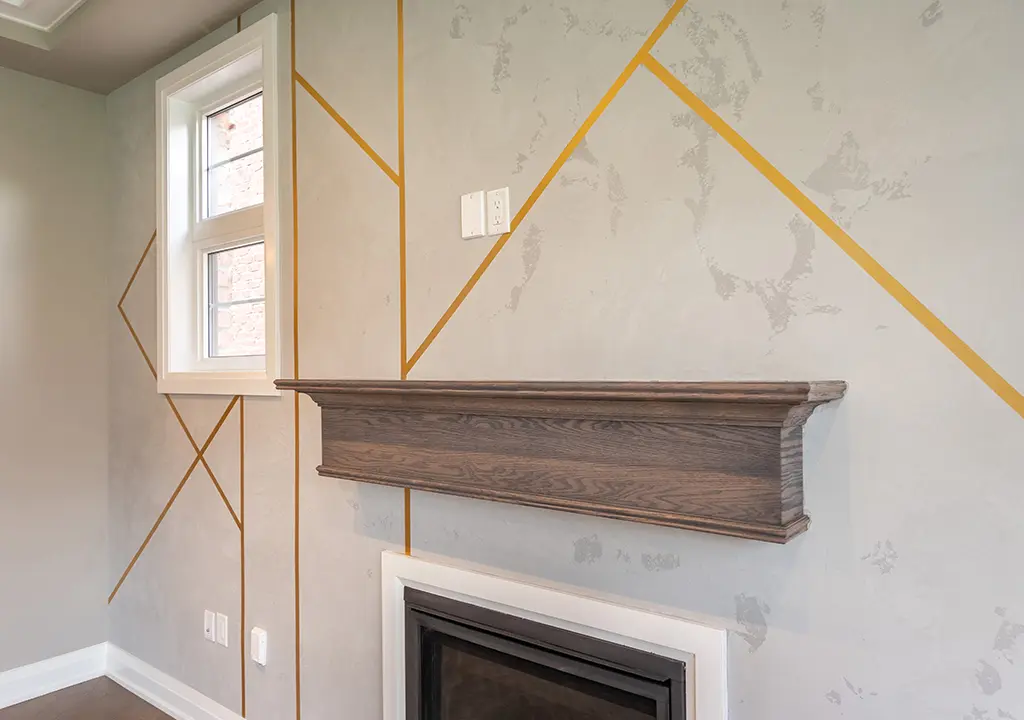 luxury wall design in family room by prestige painting Vaughan